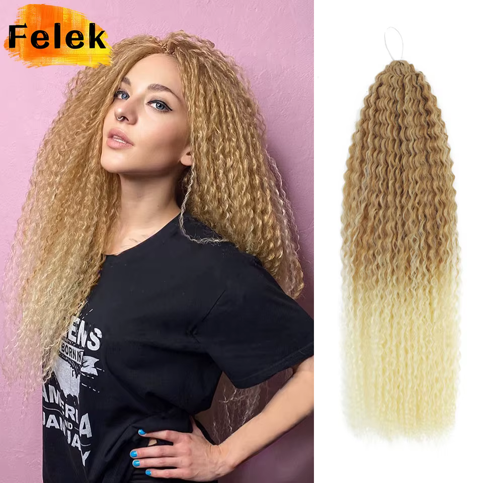 Crochet cheveux Afro boucles tressage Extensions