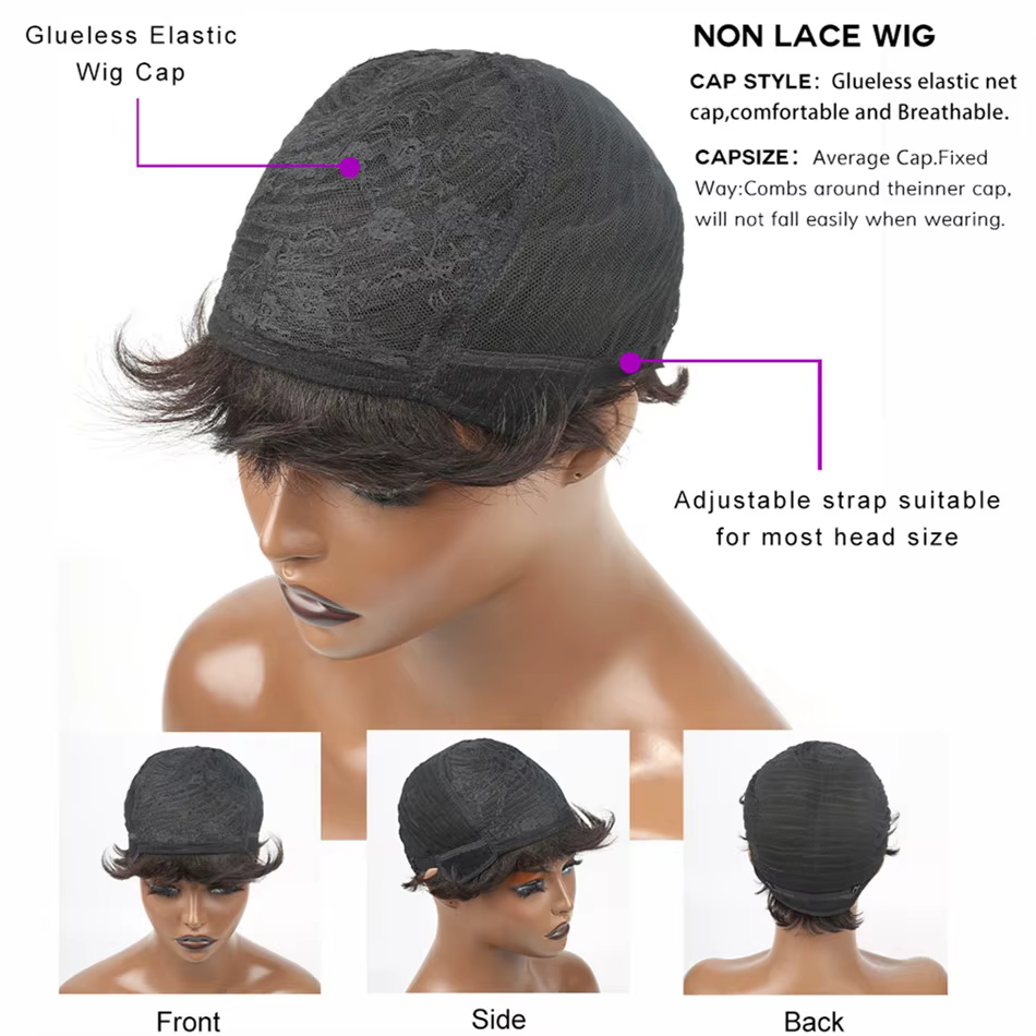 Perruques Pixie Cut pour femmes