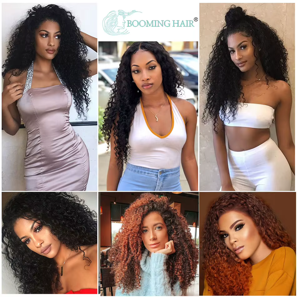 Extensions de cheveux synthétiques à clipser pour femmes