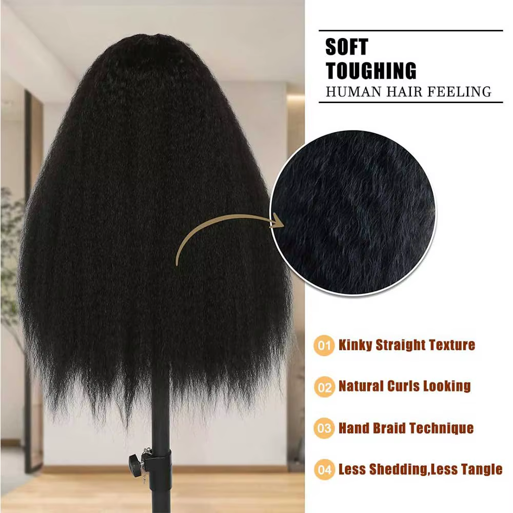 Perruque Lace Frontal Wig naturelle Yaki lisse