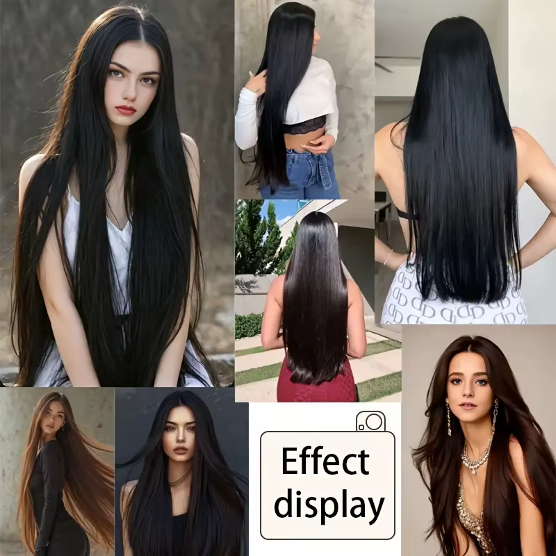 Extension capillaire synthétique longue et lisse