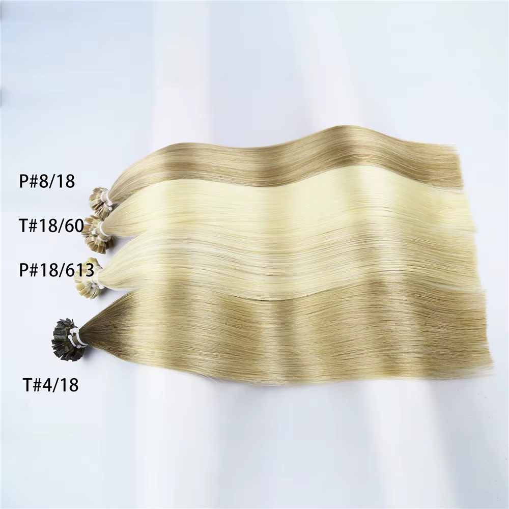 KerBrian-Extensions de Cheveux Naturels Lisses à Pointe Plate