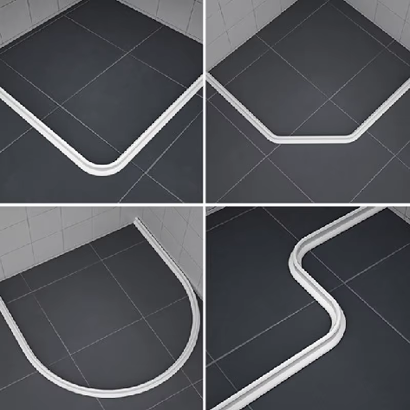 Bouchon d'étanchéité en PVC auto-adhésif, 1 pièce, 1M, pour salle de bains, douche, barrière de barrage, bande d'étanchéité, accessoires pratiques