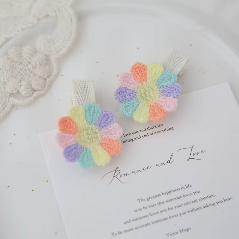 Barrettes colorées pour bébés