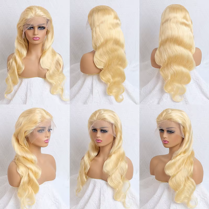 360 dentelle frontale perruque 613 Blonde 13x4 13x6 vague de corps