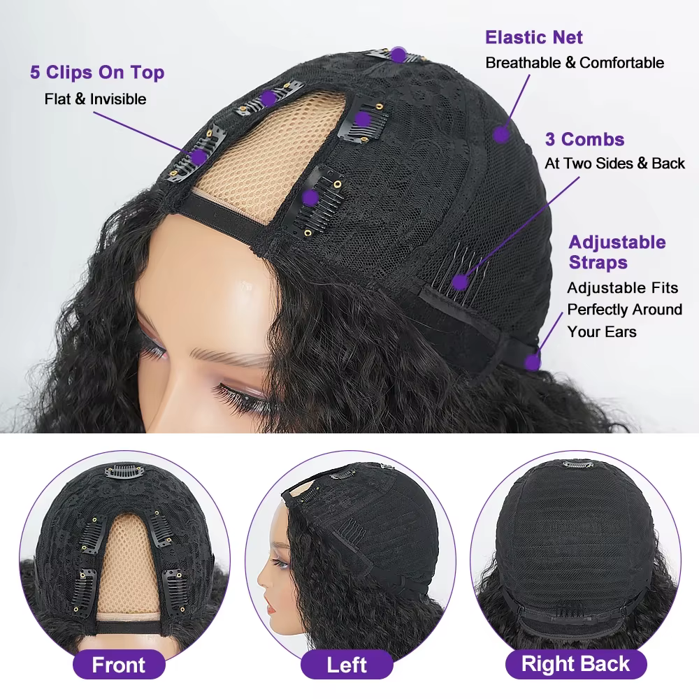 Marley Twist V Part perruques pour femmes noires 24 pouces Afro crépus bouclés