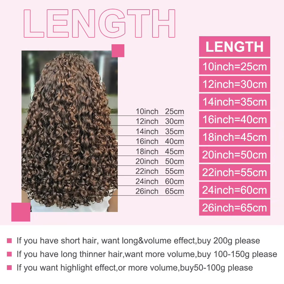 Extensions de cheveux humains ondulés