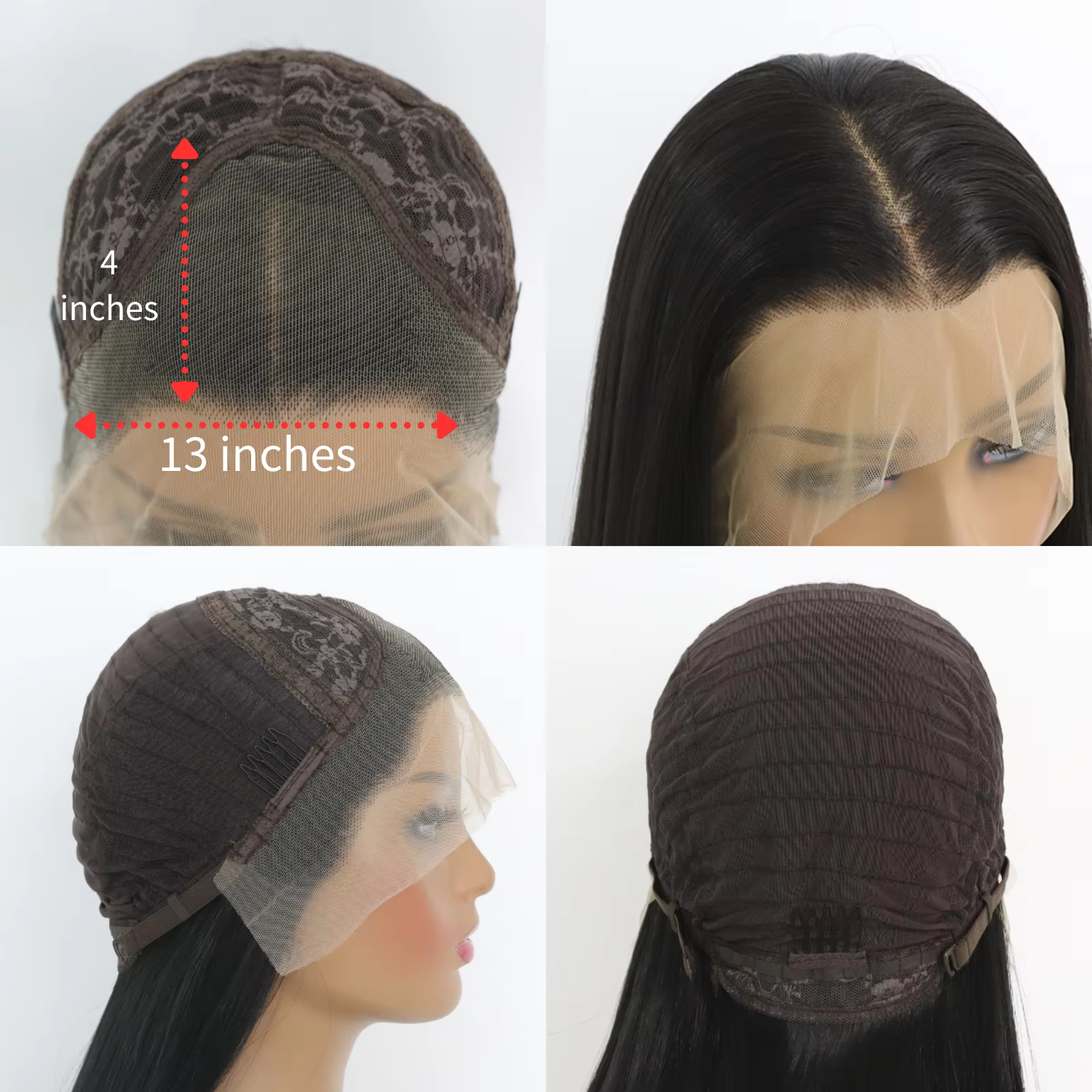 Perruques avant en dentelle 13*4