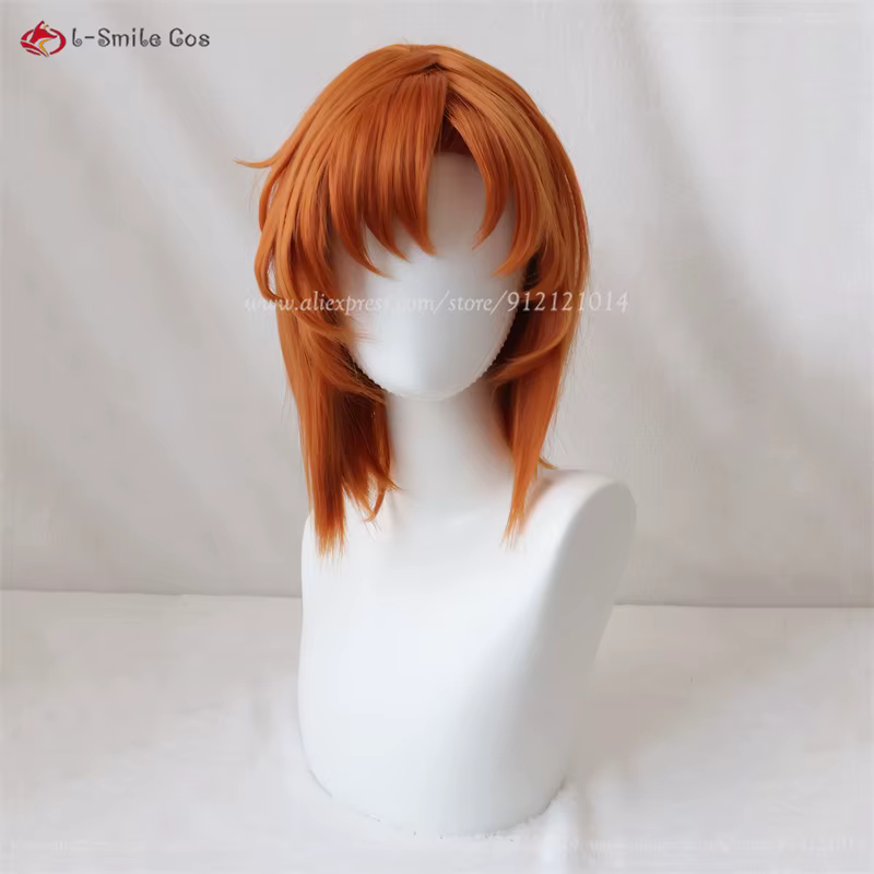 Ryugu Rena Cosplay perruque 35 cm Orange marron perruques