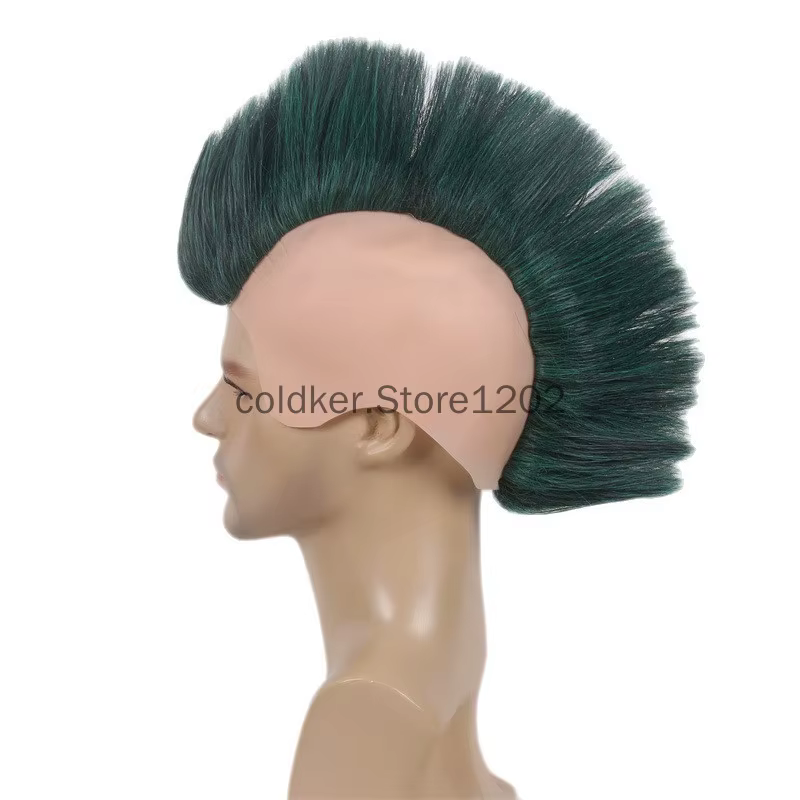 Perruque synthétique Punk Mohawk pour hommes