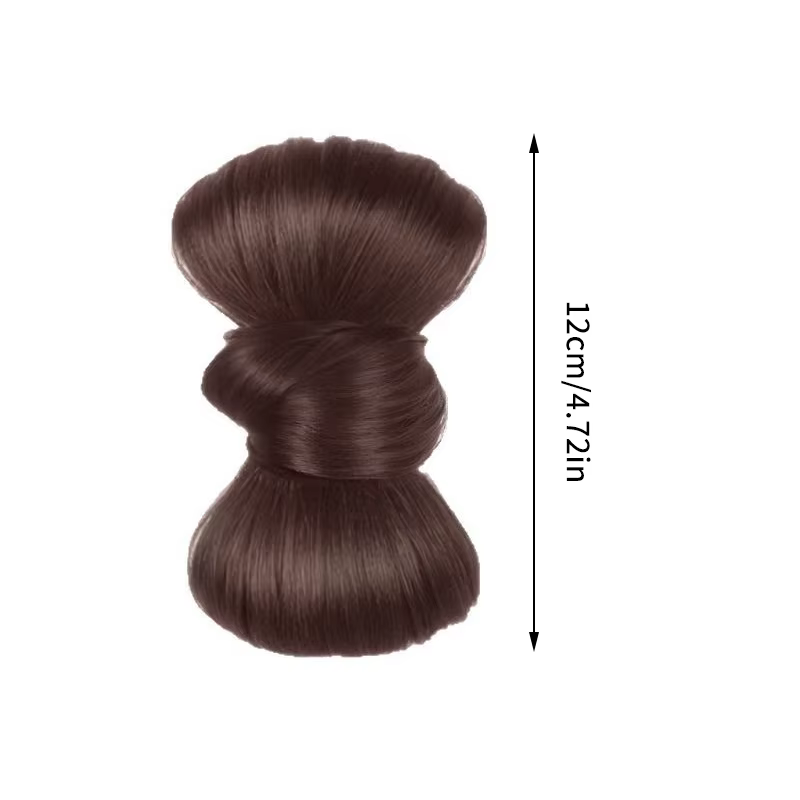 Chignon synthétique queue de cheval perruque moelleuse pince fête habiller accessoires de cheveux fausse