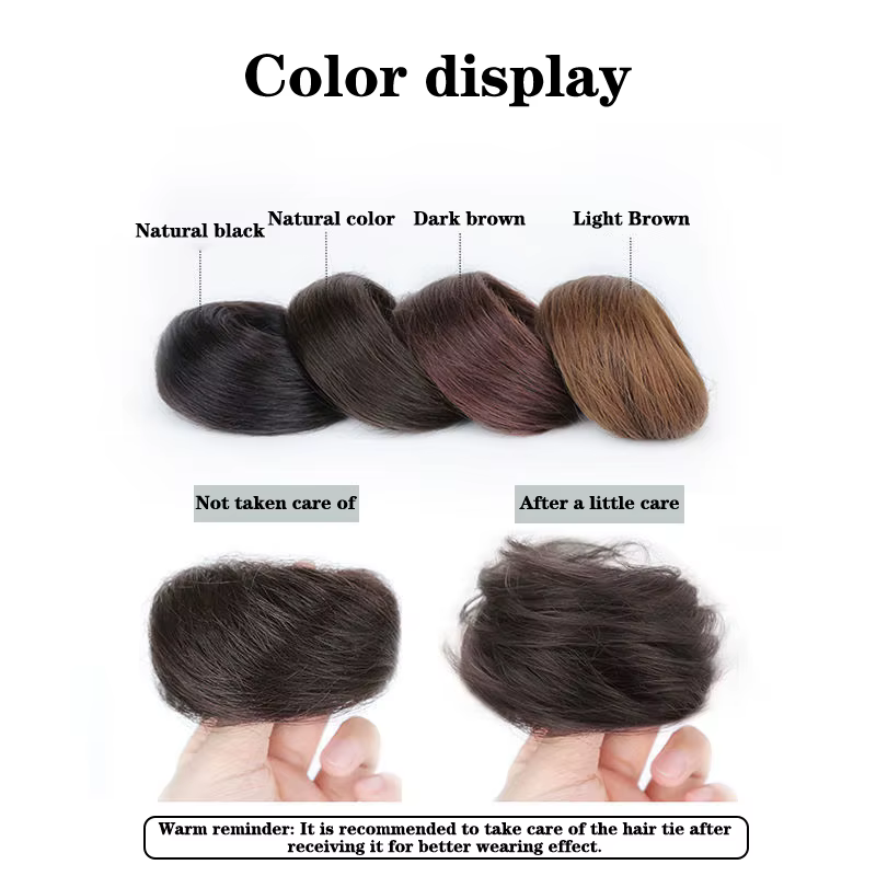 Perruque chignon synthétique pour femmes