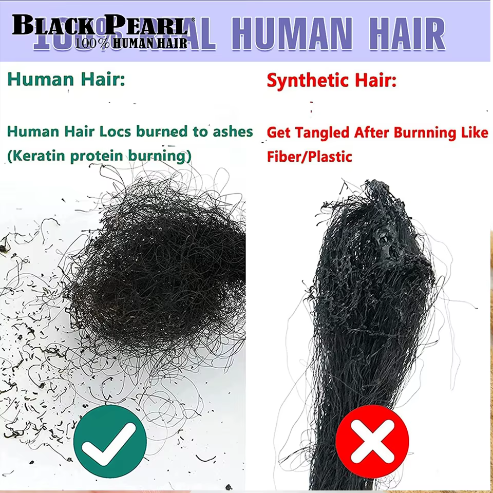 Extensions de dreadlocks en cheveux humains