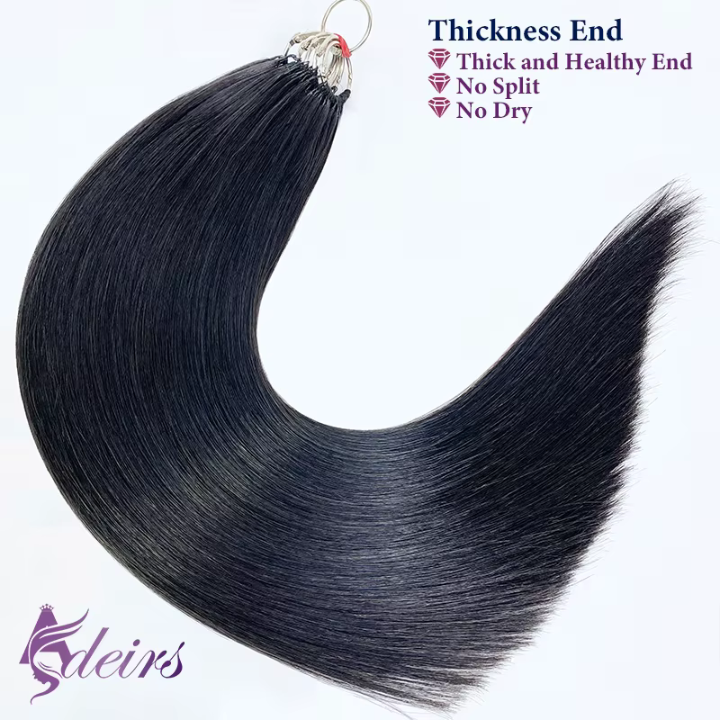 Extensions de cheveux en plumes vierges