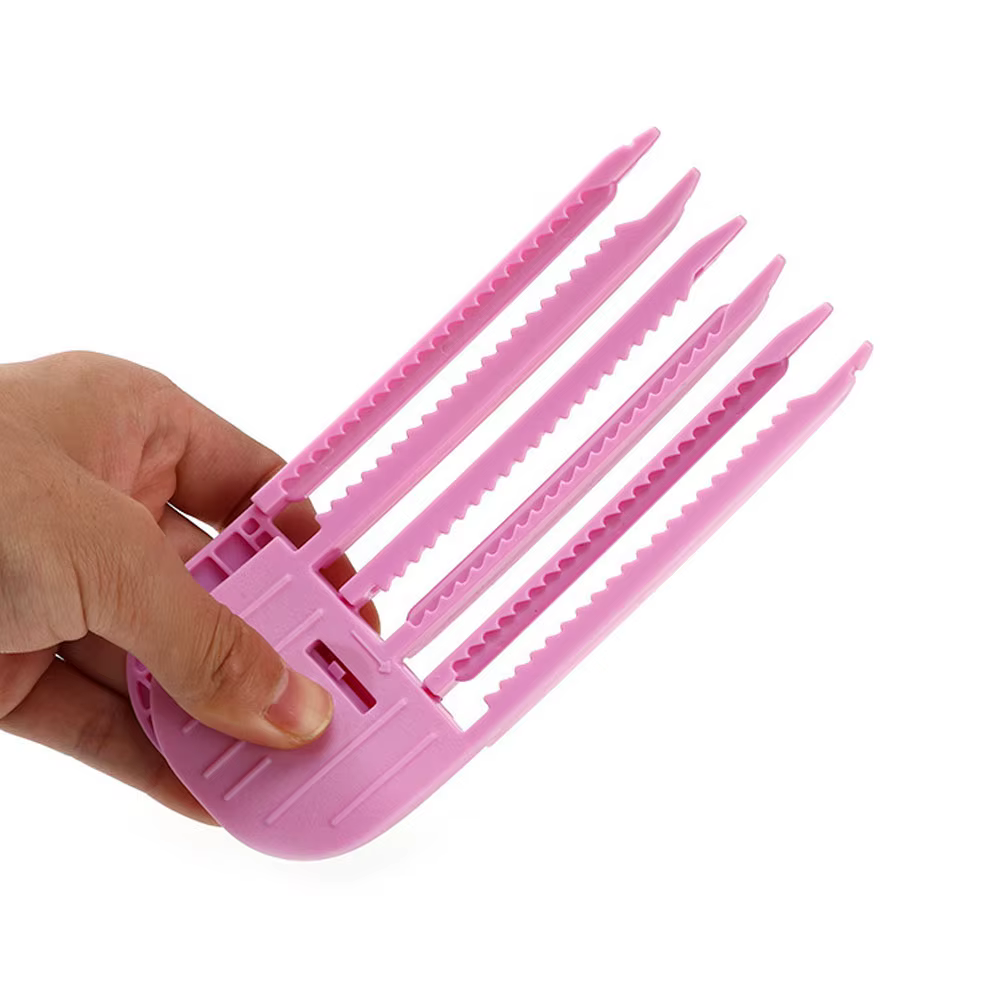 Épingle à cheveux moelleuse frangue à friser Clips racines