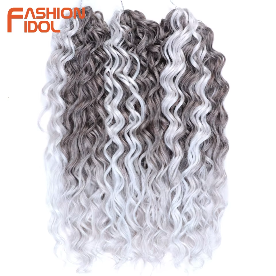 Jessica Hair 20 pouces profond ondulé torsion Crochet cheveux synthétiques Afro
