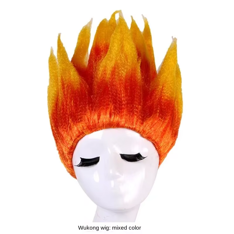 Perruque de Costume de Cosplay pour enfants-moelleux Style de tête Saiyan Lianhua de Dragon Ball Son Goku