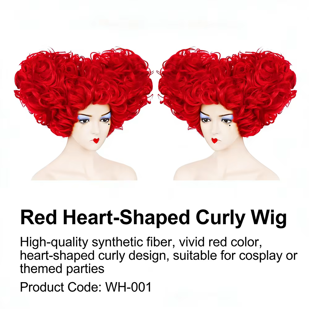 Perruque de cosplay Red Queen