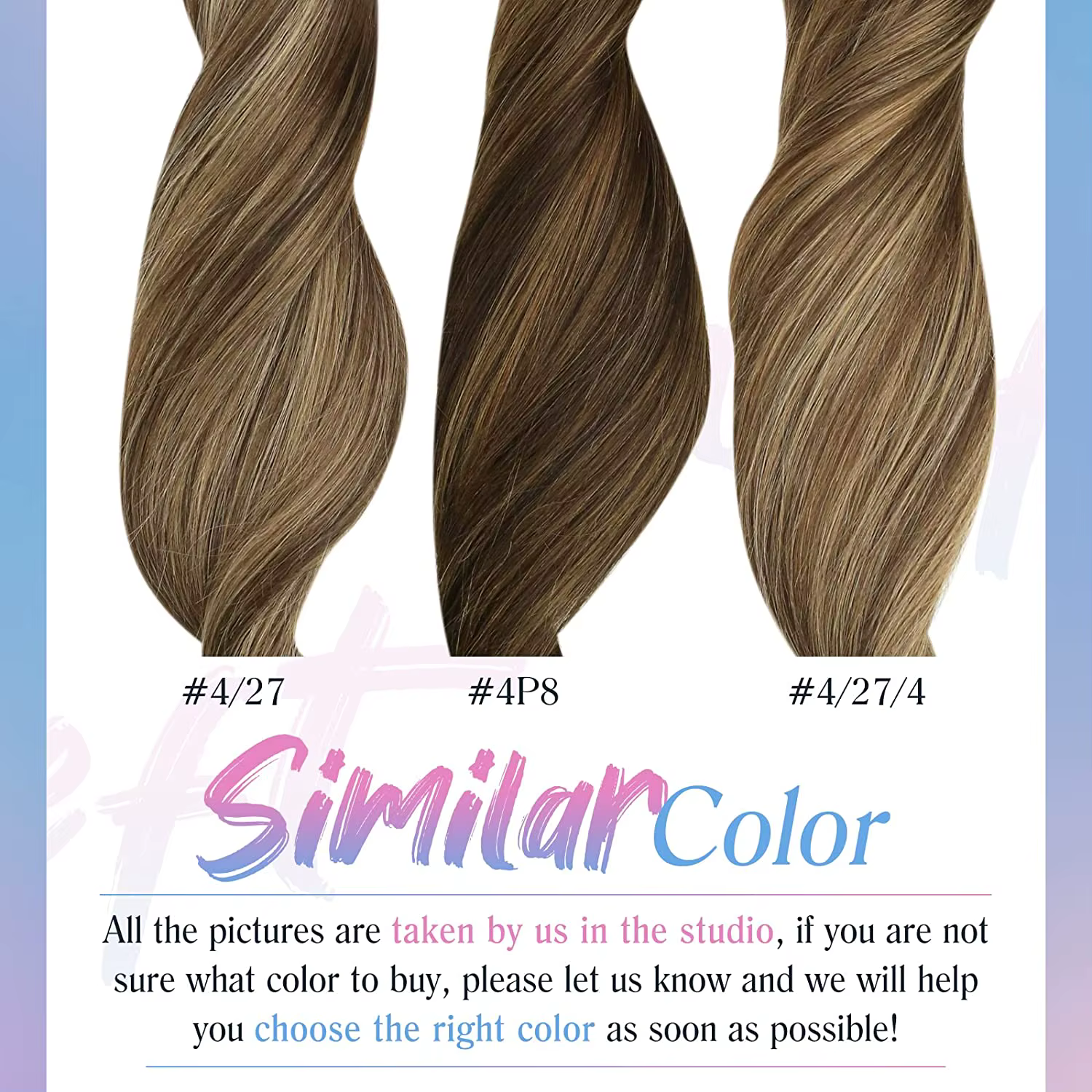 Trame Extensions de cheveux réel