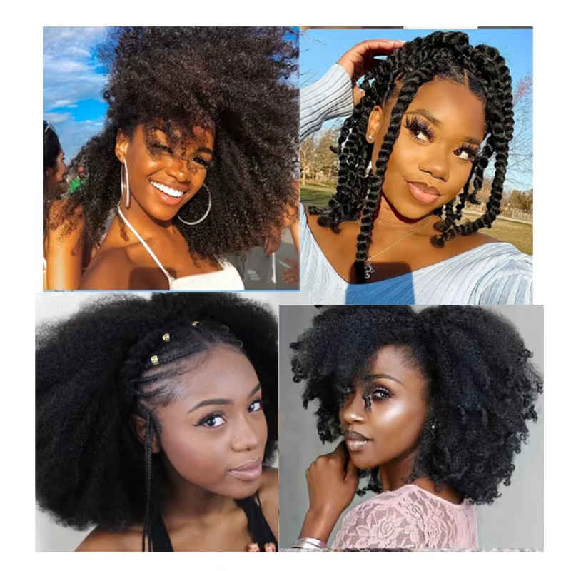 Tresses synthétiques de 8 pouces