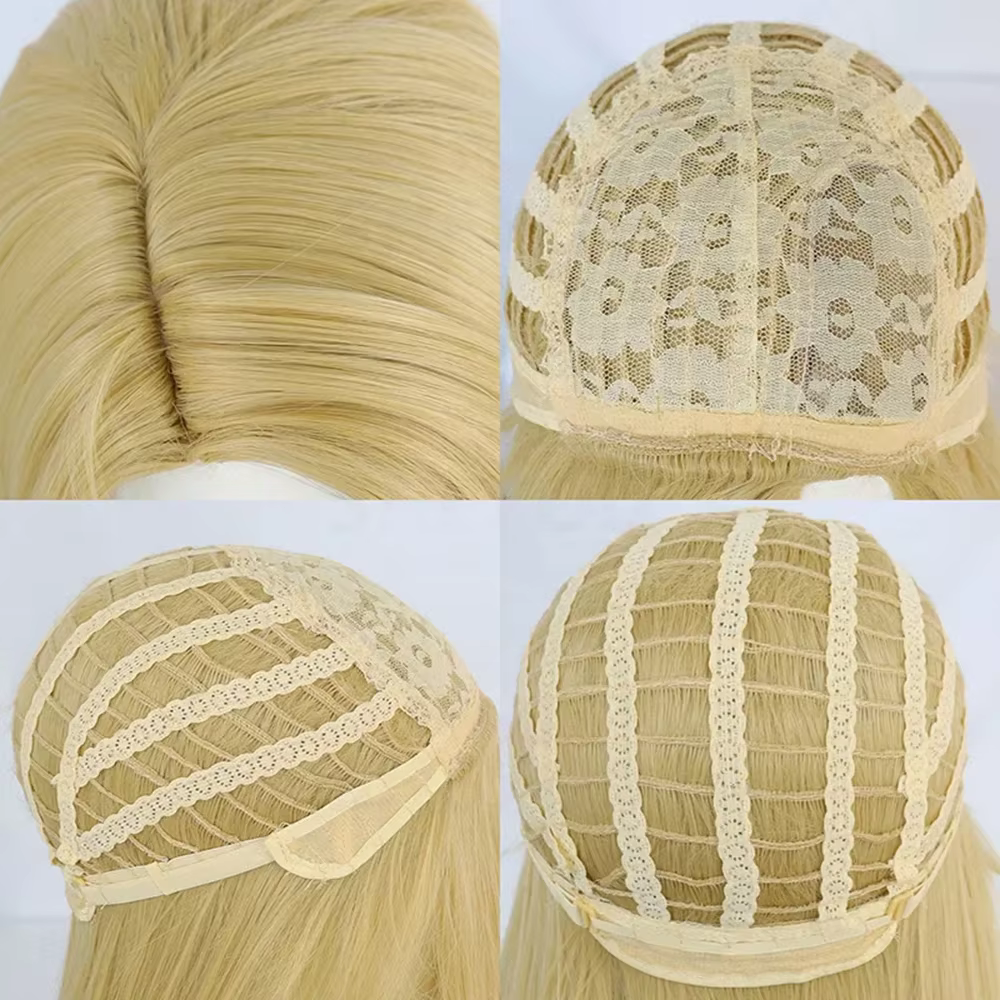 Raiponce Cosplay perruque film emmêlé princesse longue Blonde droite résistant à la chaleur cheveux Halloween Costume jeu de rôle perruques