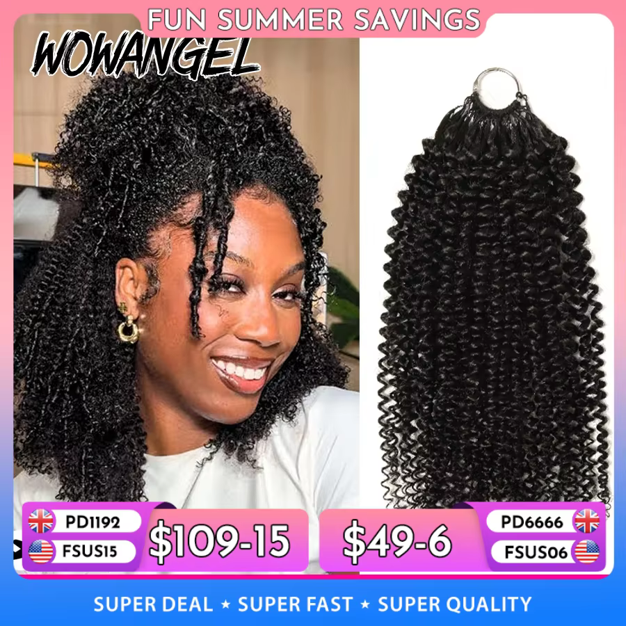 Extension de cheveux humains au Crochet