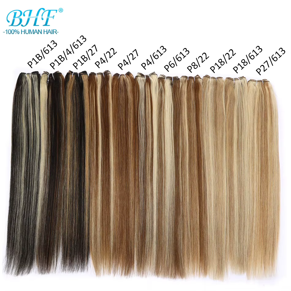 Bundles de cheveux humains raides en surbrillance