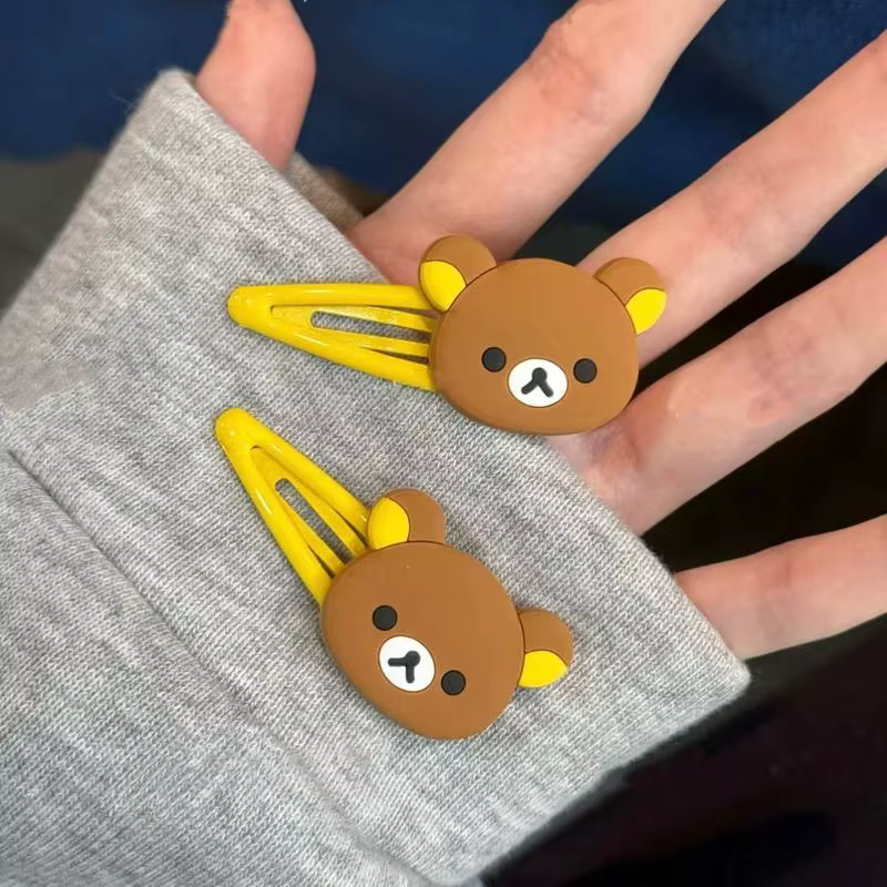 Barrettes Rilakkuma mignonnes pour cheveux