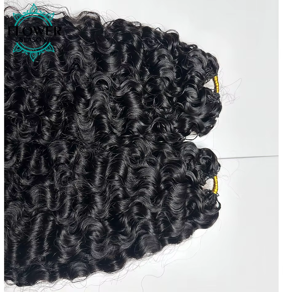 Extensions de cheveux humains au Crochet bouclé birman