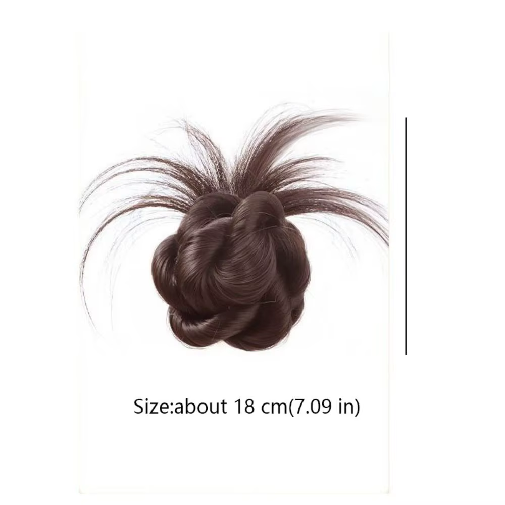 Nouveau cheveux synthétiques chignon griffe pince moelleux naturel noir