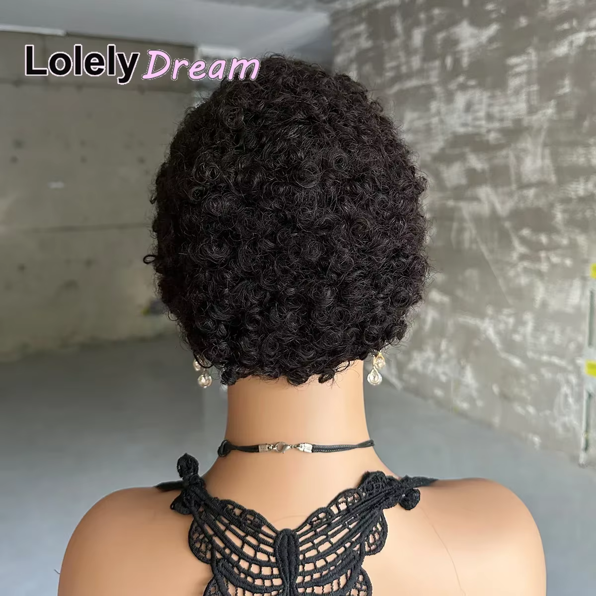 Perruque en cheveux humains brésiliens afro bouclés