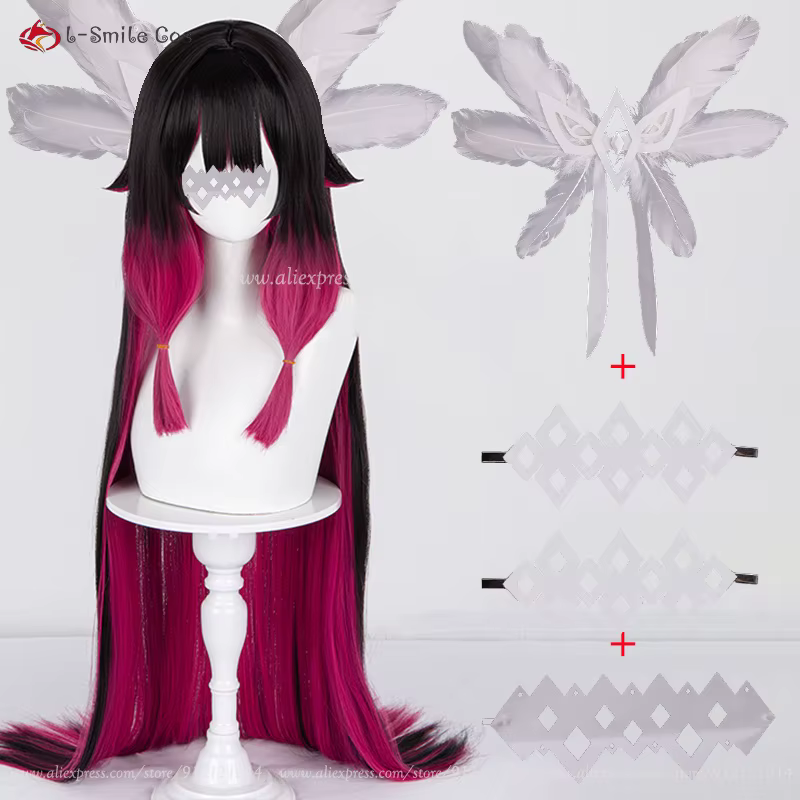 Perruque de Cosplay Columbina de haute qualité