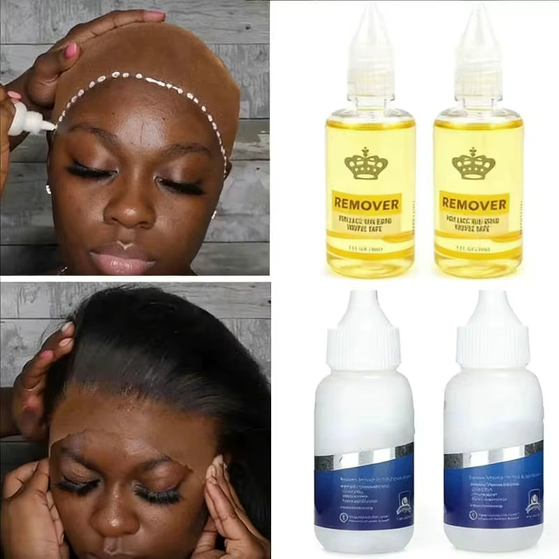 Colle pour perruques avec dissolvant