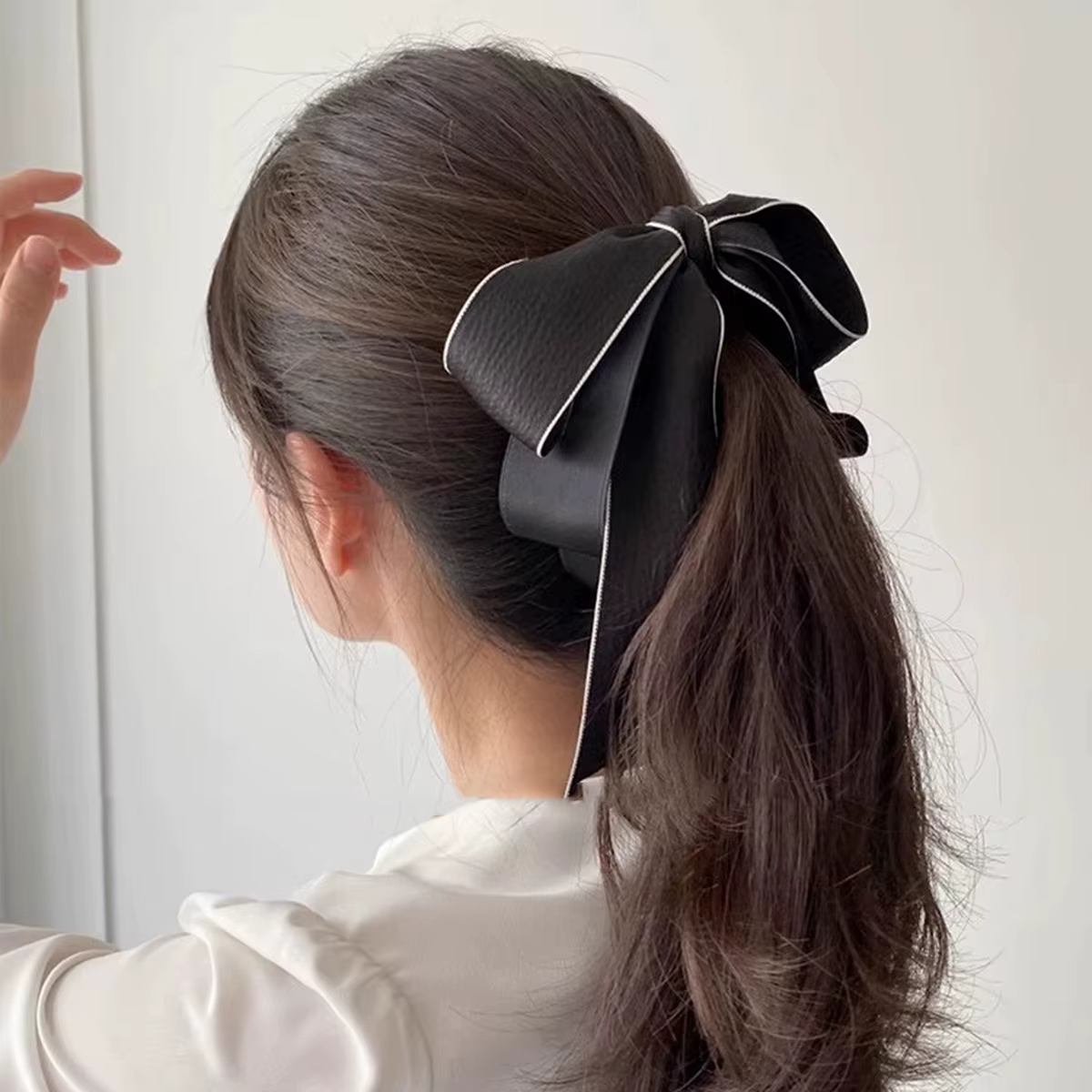 Lystrfac nouveau nœud Hairgrps cheveux griffe arc pinces