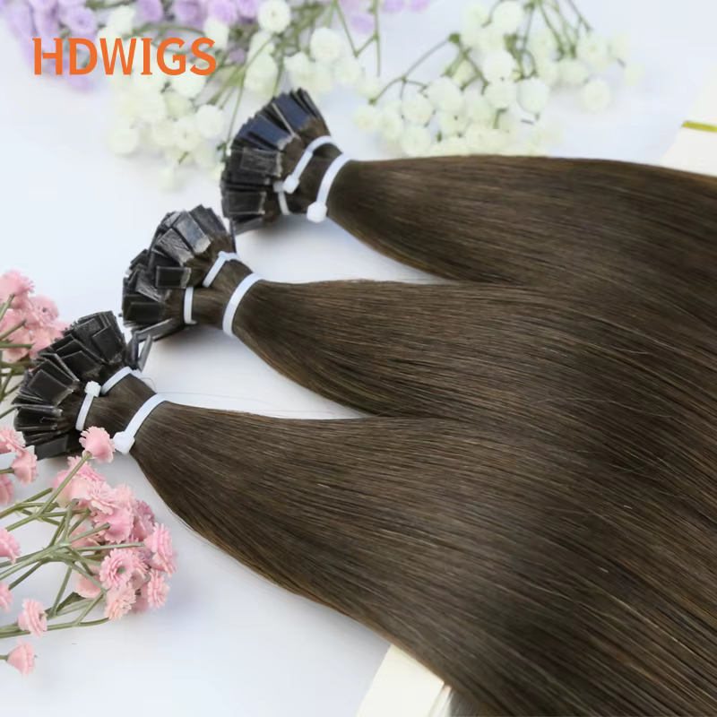 Nouvelle Extension de cheveux à pointe plate