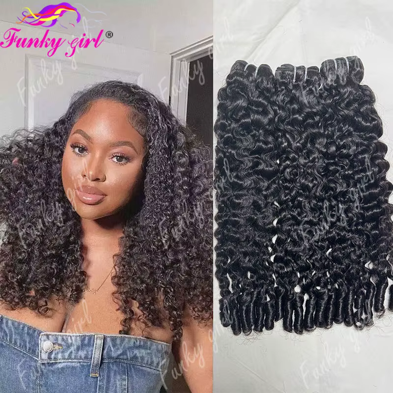 12A Cheveux Humains Bouclés Birmans Non Traités