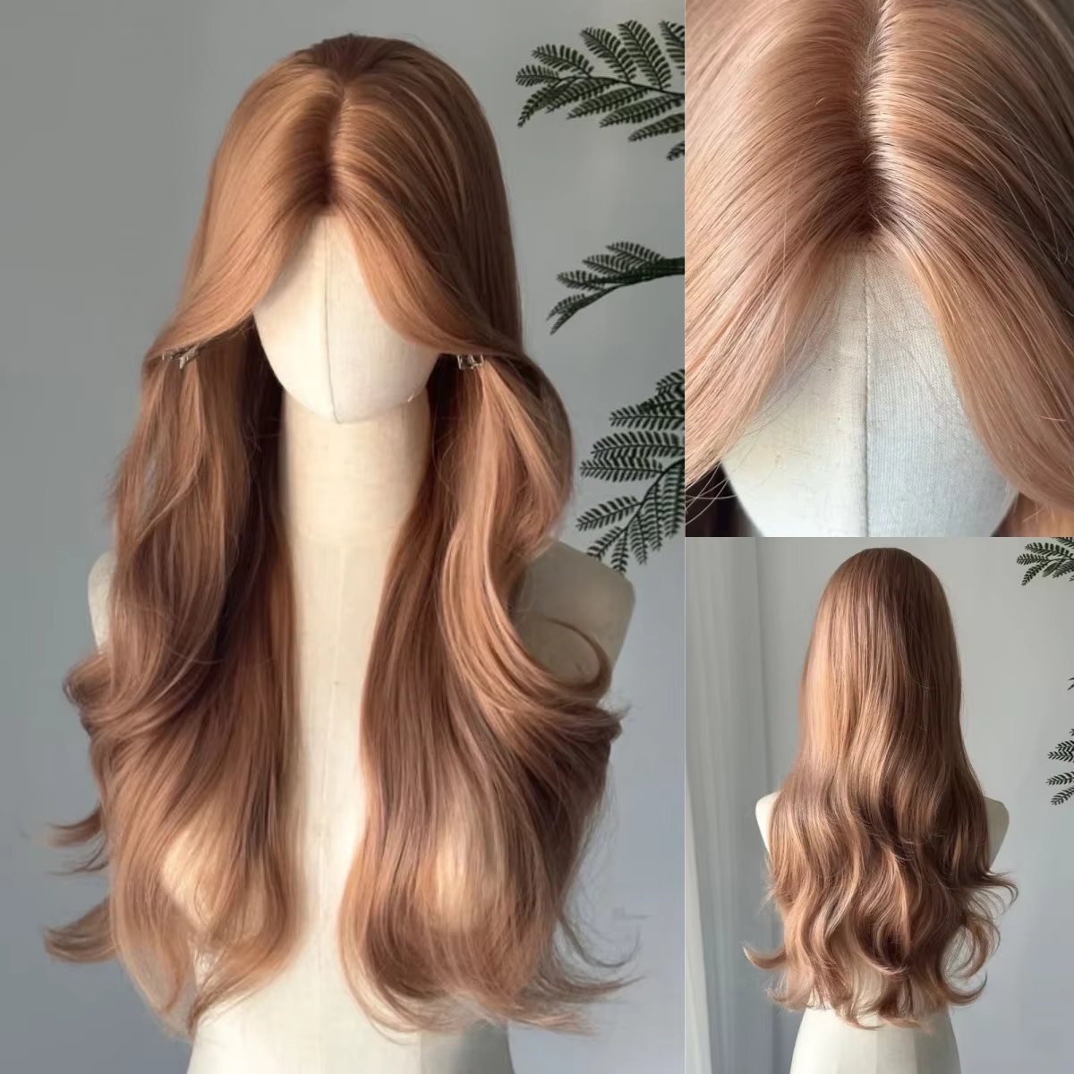 Perruque Lace Front Wig synthétique Blonde Champagne