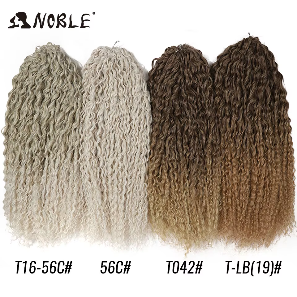 Noble cheveux synthétiques 24 pouces vague d'eau tressage Extensions
