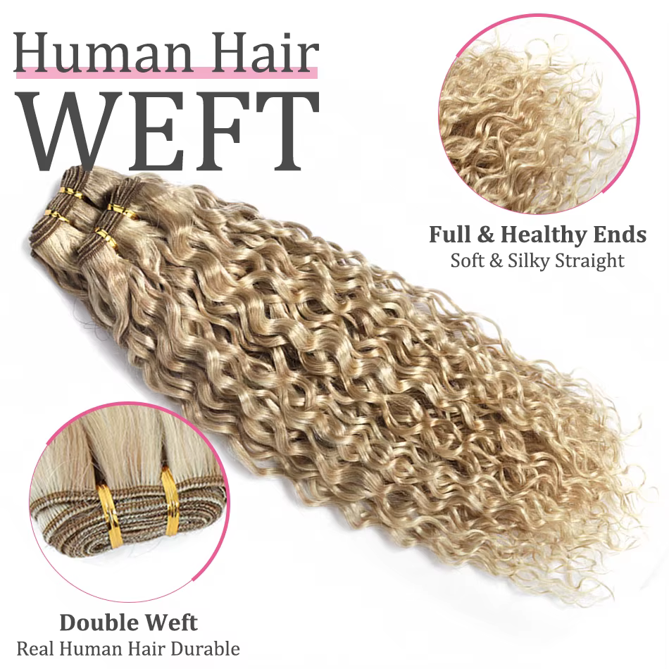 Extensions de cheveux humains ondulés