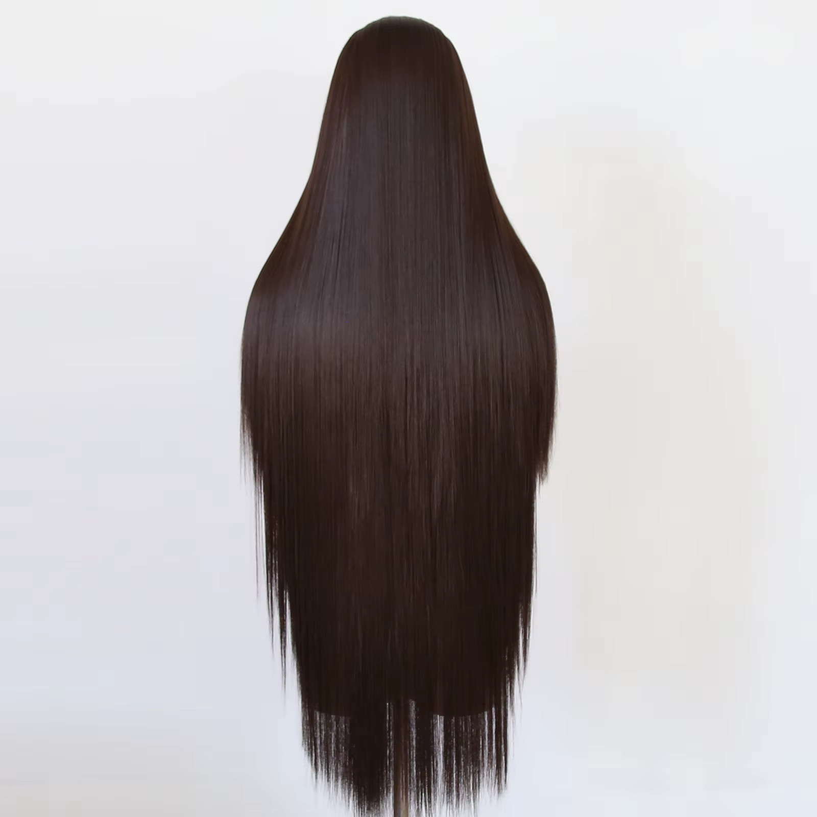 Perruque Lace Front Wig synthétique marron foncé