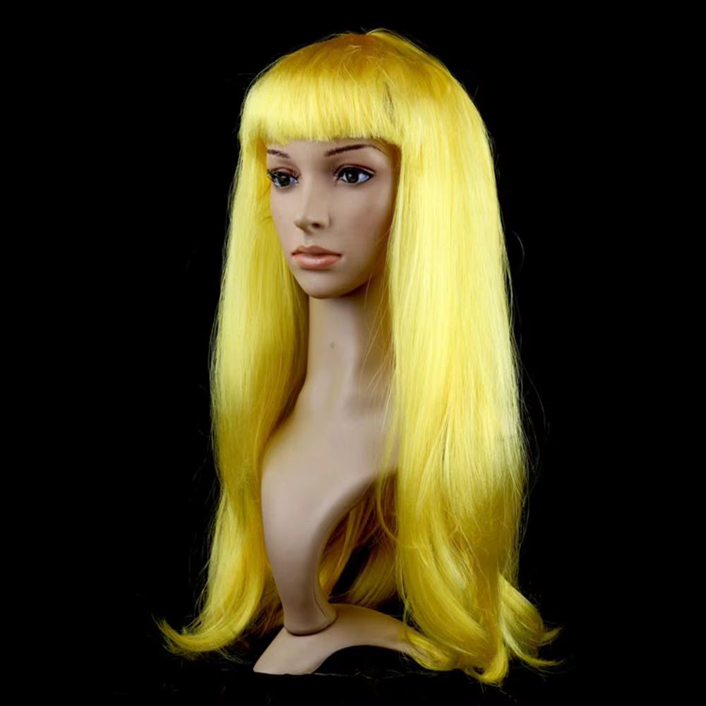 Perruque de cheveux longs et lisses pour femmes