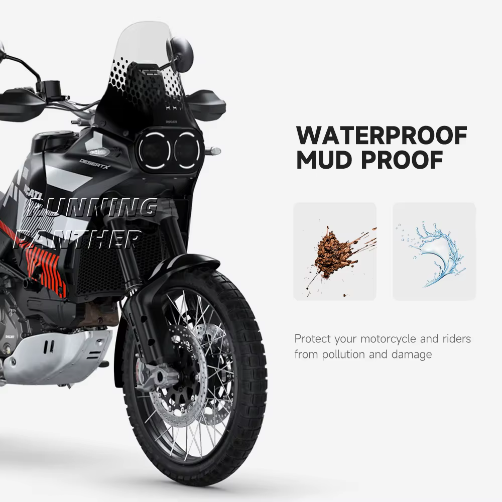 DESERT X – accessoires de moto, extension de garde-boue avant, 3 couleurs, nouveau pour Ducati Desert X DesertX 2022 2023 2024