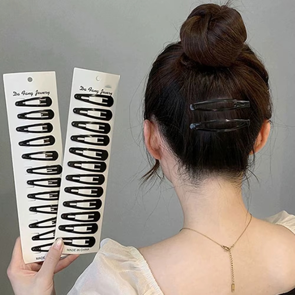 Paquet de 40 pinces à cheveux noires 1.92 pouces adultes enfants accessoires