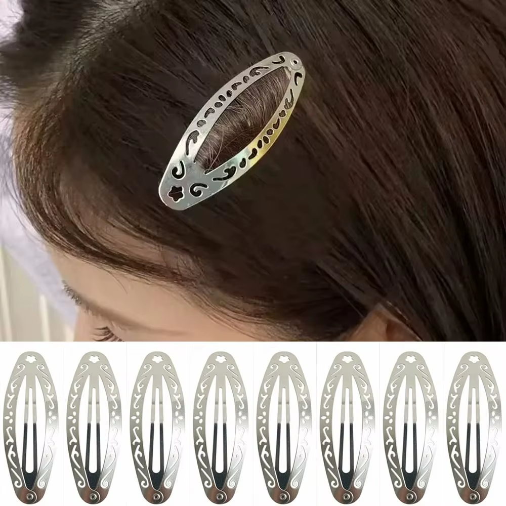 Pince à cheveux tendance à motif ajouré Y2K