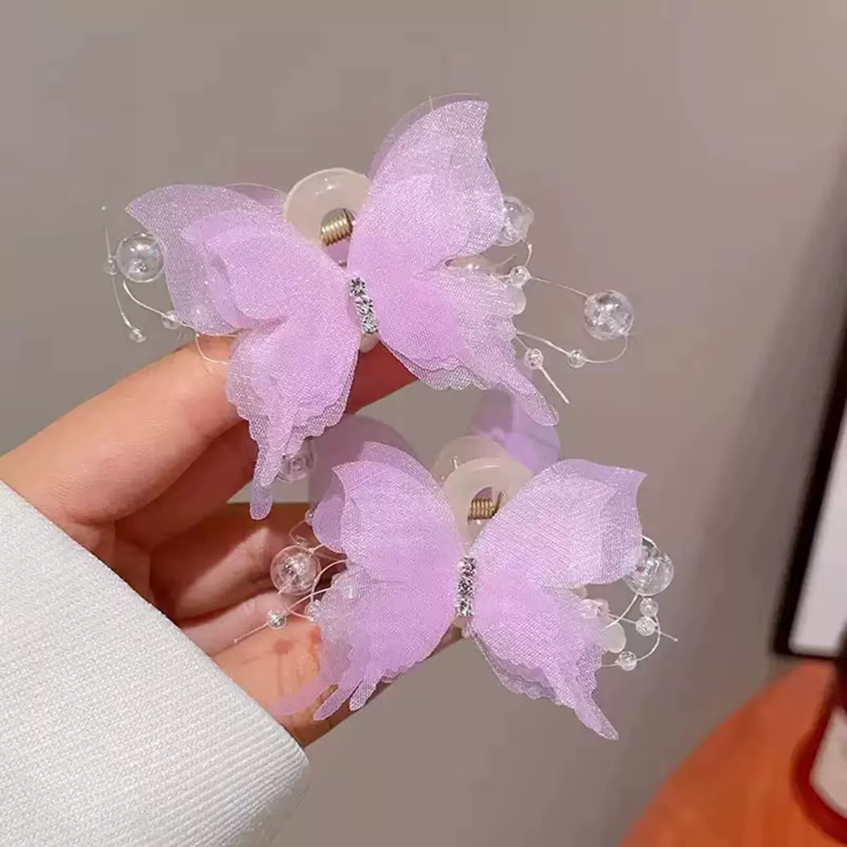 Barrettes à cheveux papillon pour femmes
