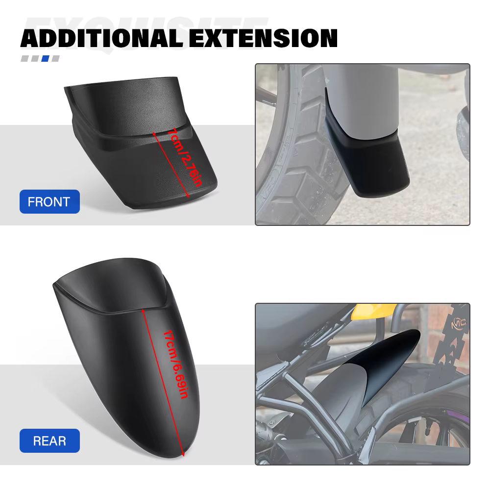 2025 Guerrilla 450 Moto Garde Boue Extension Couverture Avant/Arrière Roue Fender Extender Splash Guard Pour Guerrilla450 2024 +