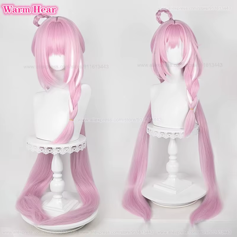 4 Styles Elysia jeu de cheveux synthétiques 80 cm/120 cm de Long rose Cosplay perruques avec oreilles