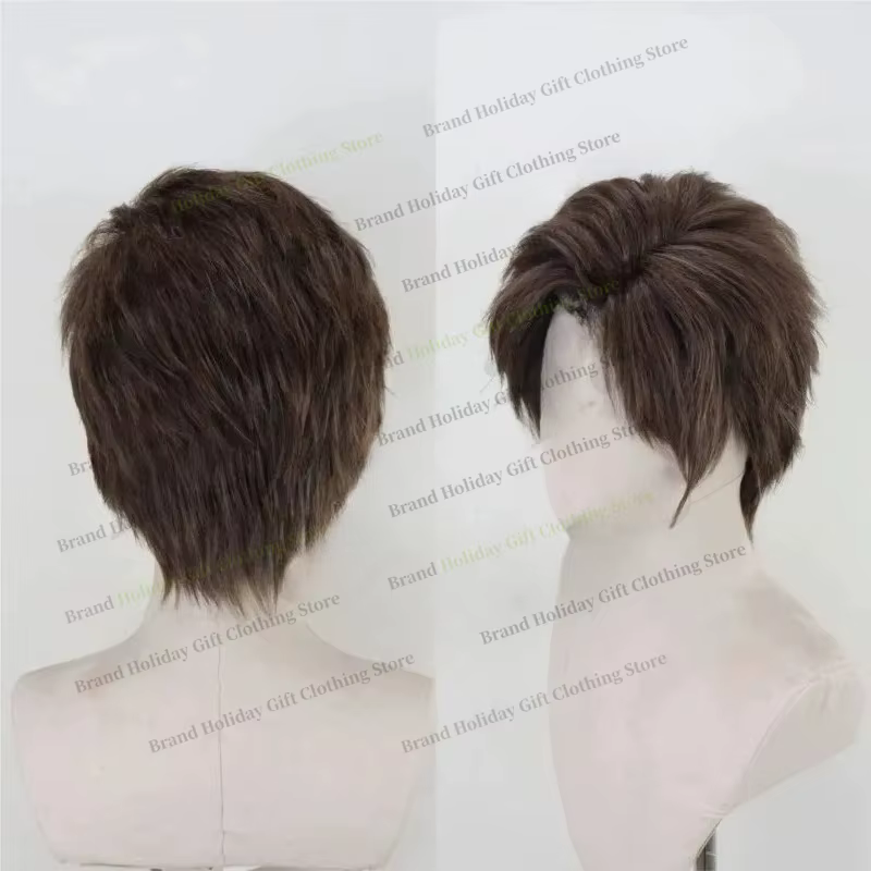 Perruque de cosplay Re9 REQ Leon 2026 pour homme