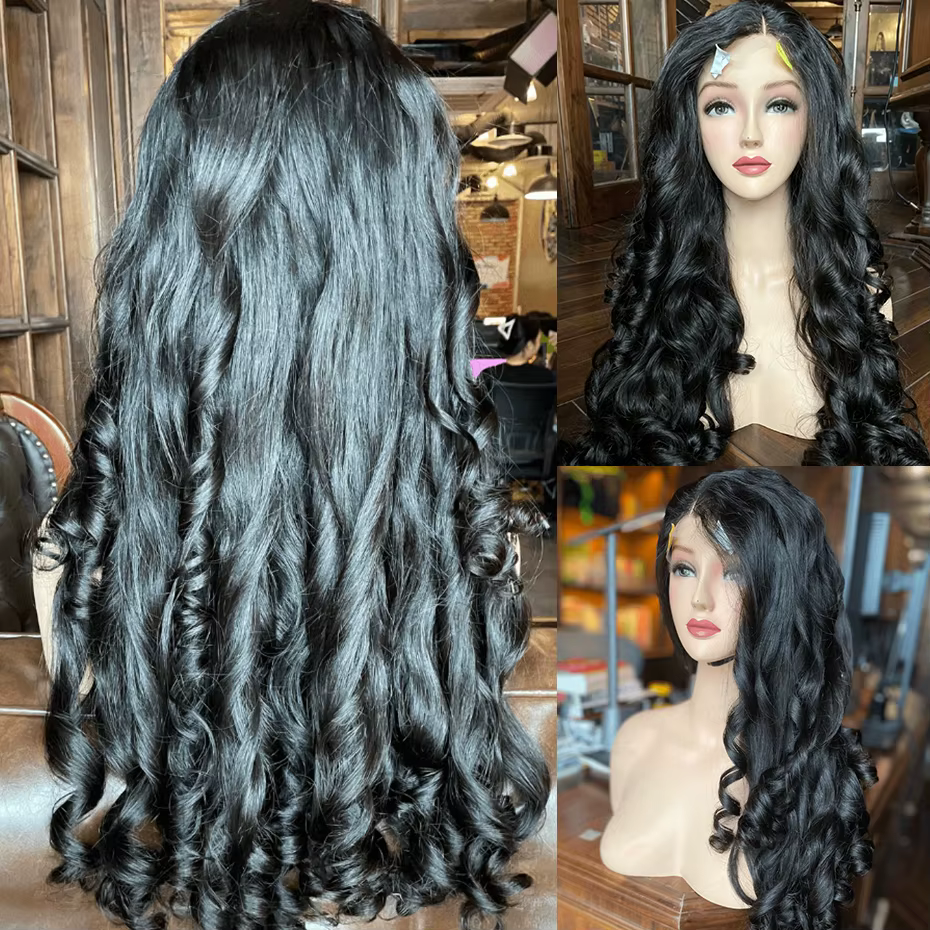 Perruque en cheveux humains 100% naturels