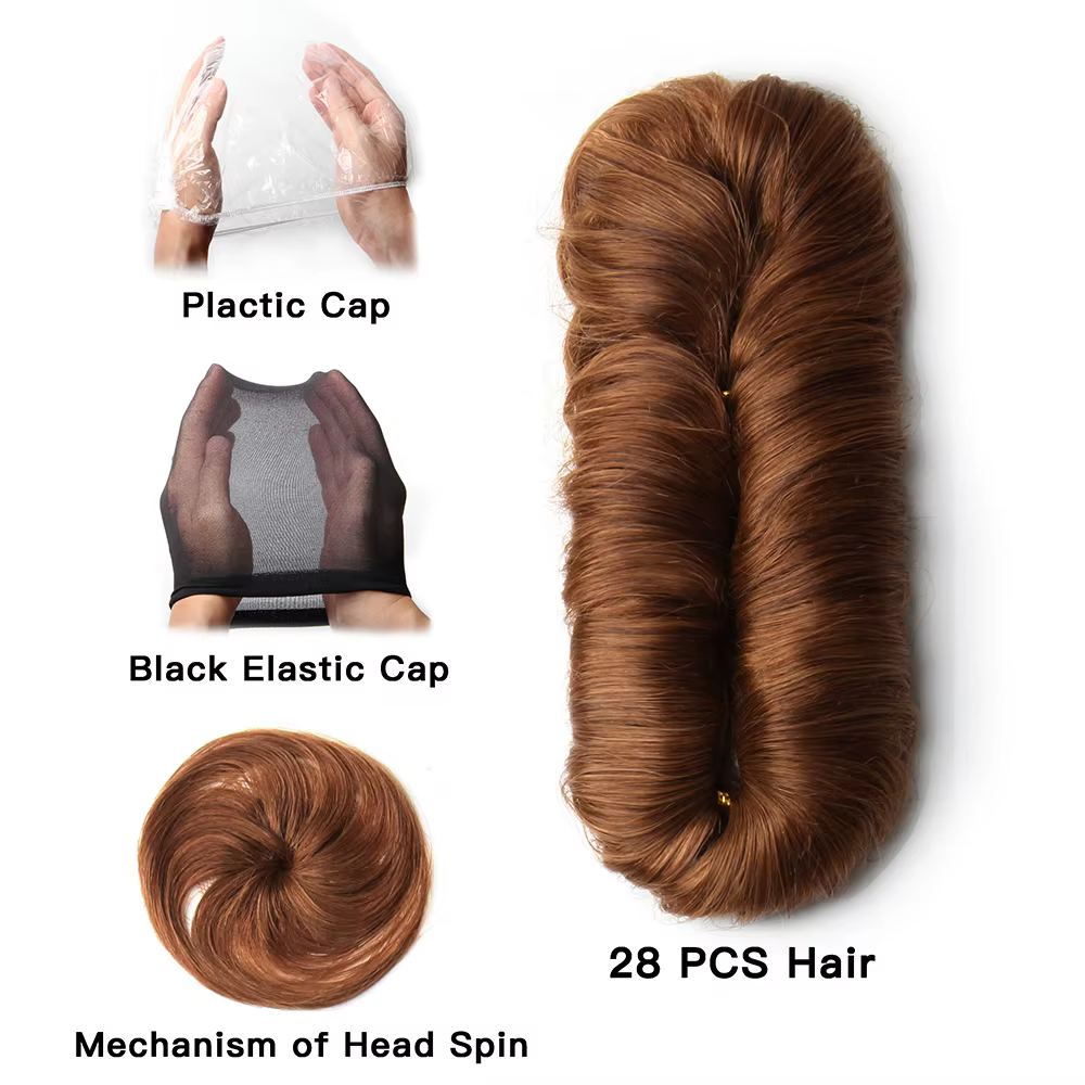 Tissage en lot brésilien naturel bouclé ombré avec Closure